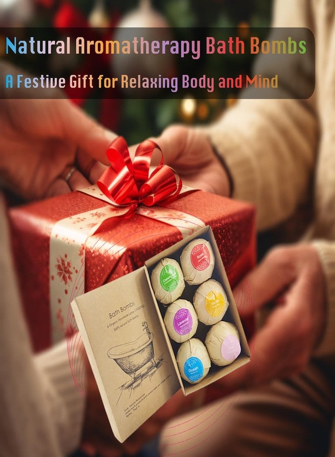 WYNK Bath Bombs Gift Set 6 Pack with Essential Oils & Plant Extracts, Luxury Fizzy Bath Bombs for Moisturizing Relaxation Aromatherapy, Christmas Valentine Mothers Day Spa Gifts for Women Men Her Him - Image 4